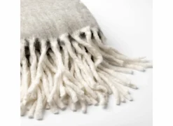 Plaid Libbe 130x170cm - acryl - grijs