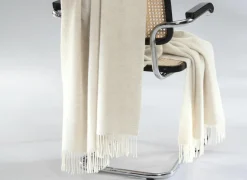 Plaid Marmor-Stone 150x200cm - kasjmier & wol - wit