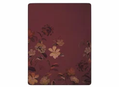 Plaid Velvet Bloom 150x200cm - polyester & katoen - rood