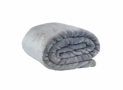 Plaid 220x240cm - microvezel - denim