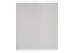Plaid 130x170cm - polyester & katoen - silver