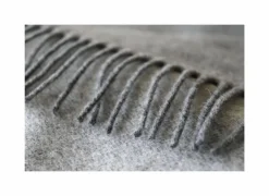 Plaid 150x200cm kasjmier grijs zilver