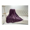 Plaid 150x200cm microvezel aubergine