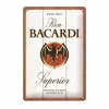 Plakkaat Bacardi 20x30cm - metaal - meerkleurig