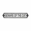 Plakkaat Beware Of The Cat 5,1x25,8cm