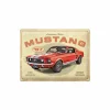 Plakkaat Ford Mustang 40x30cm - metaal - multicolor