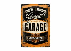 Plakkaat Harley Garage 20x30cm - metaal - meerkleurig