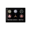 Plakkaat Mercedes 40x30cm  - metaal - multicolor