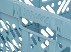 Plooibox 53x27,5x37cm - kunststof - blauw & groen