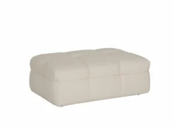 Poef Bubble 109x74x41cm - stof - wit