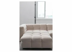 Poef Bubble 109x74x41cm - stof - wit