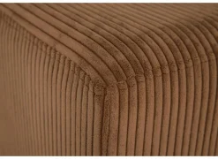 Poef Daddy 41x41cm - ribfluweel - roest