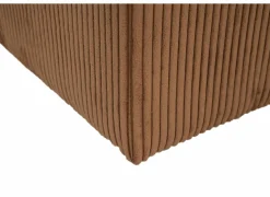 Poef Daddy 41x41cm - ribfluweel - roest