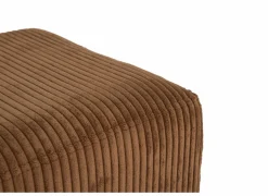 Poef Daddy 41x41cm - ribfluweel - roest