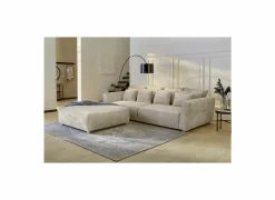 Poef Gulliver 126x126x41cm - stof - beige