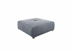 Poef Gulliver 126x126x41cm - stof - lichtblauw