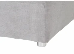 Poef Gulliver 126x126x41cm - stof - grijs