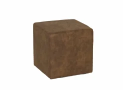 Poef Lofoten 46x46cm stof cognac