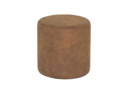 Poef Loftoten Ø38cm fluweel cognac