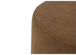 Poef Loftoten Ø38cm fluweel cognac
