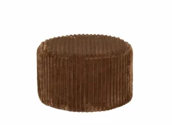 Poef Maiden Ø59cm - corduroy - roest