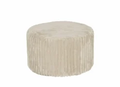 Poef Maiden Ø59cm - corduroy - cream