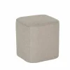 Poef Mono 47x47x51cm - stof - sepia