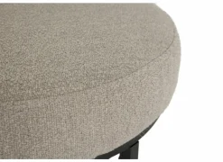 Poef Orbit stof lichtgrijs