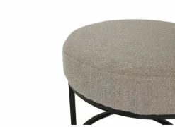 Poef Orbit stof lichtgrijs