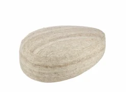 Poef Steen 90x60x30cm - stof - beige