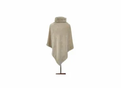 Poncho microvezel crème