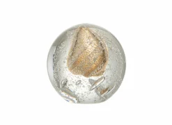 Presse papier Bubbel M 11x11x11.5cm - glas - goud