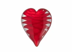 Presse papier Hart 8,5x3,5x10,5cm - glas - rood