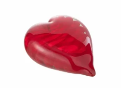 Presse papier Hart 8,5x3,5x10,5cm - glas - rood