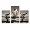 Print op canvas Aviation  120x80cm, set van 3