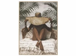 Print op canvas Eliane 58x78cm - MDF & canvas - multicolor