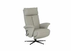 Relaxzetel 7804 elektrisch - leder - grijs