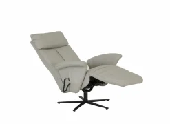 Relaxzetel 7804 elektrisch - leder - grijs