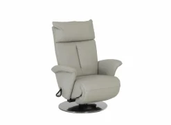 Relaxzetel 7804 elektrisch - leder - grijs