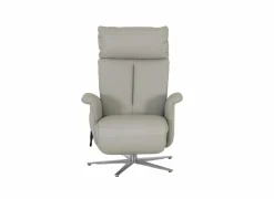 Relaxzetel 7804 elektrisch - leder - grijs