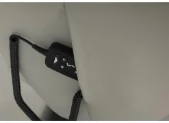 Relaxzetel 7804 elektrisch - leder - grijs