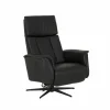 Relaxzetel 8020 leder - zwart met relax