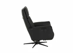 Relaxzetel 8020 leder - zwart met relax
