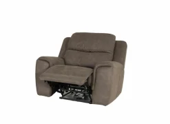 Relaxzetel Cluny stof - bruingrijs met relax