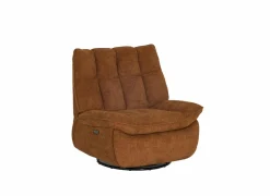 Relaxzetel Ike elektrisch - stof - oranje met accu en schommelfunctie