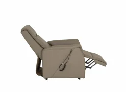 Relaxzetel Pope elektrisch - lederlook - earth