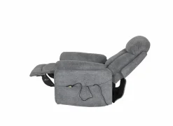 Relaxzetel Porter elektrisch - stof - grijs