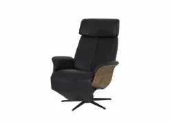 Relaxzetel Relax 7602 elektrisch - leder - zwart