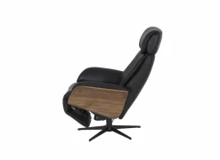 Relaxzetel Relax 7602 elektrisch - leder - zwart