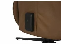 Relaxzetel 7589.51V elektrisch - leder - bruin